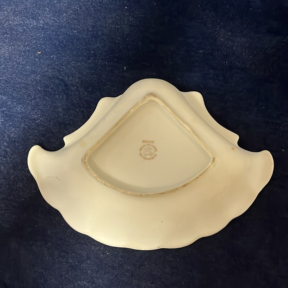 VTG Handpainted Japan Fan Dish - Picture 3 of 4